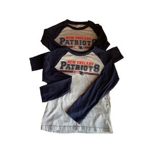 2 New England patriots shirts Size 8